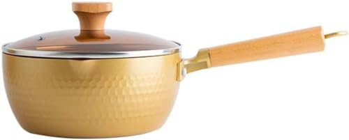 CHFYIJYHM Sartén de aleación de aluminio, antiadherente, sartén instantánea para fideos, sartén de gas, adecuada para cocinar arrocera, olla de sopa
