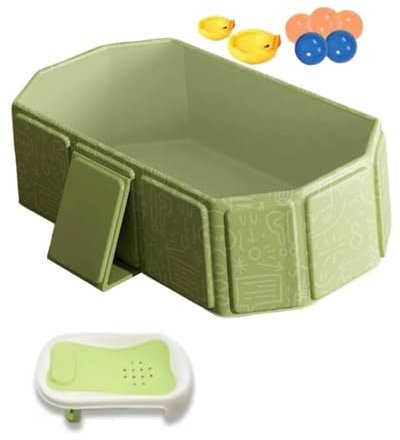 Grande baignoire pliable pour enfant - Bac de douche portable - Baignoire pliable en PVC - Convient pour une utilisation à la maison ou en déplacement