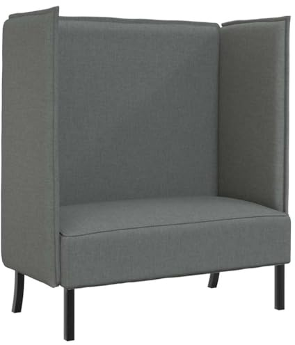 vidaXL Hoher Rücken Sofa 101cm Dunkelgrau Stoff | Bietet dir super Komfort und tolle Unterstützung, Stylisches Design passt zu jeder Einrichtung,