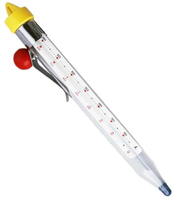 BEBEMOKO Küche Thermometer Backthermometer Für Sirup Brot Und Wein Aus Hochwertigen Materialien Mit Clip Für Einfache Befestigung An Töpfen