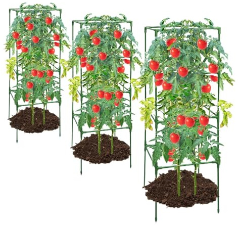syayw Tomaten Spalier | Kleine Rankgitter - Stabiles Klettergerüst Für Rosen Pfingstrosen Gurken Garten Terrasse Beet