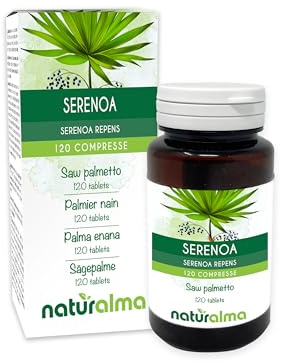 Palmier nain ou Palmier de Floride (Serenoa repens ou Sabal serrulata) fruits Naturalma - 60 g - 120 comprimés - Complément alimentaire - Naturel et Végétalien