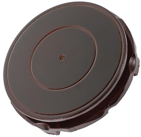 FONDOTIN Socle Bois Tournant pour Plante Support Vase Chinois Socle Décoratif pour Pot Pied de Plante Accessoire Intérieur Polyvalent
