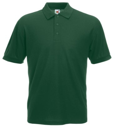 Fruit Of The Loom Mens 65/35 Polo Shirt Bottle Green XX-Large