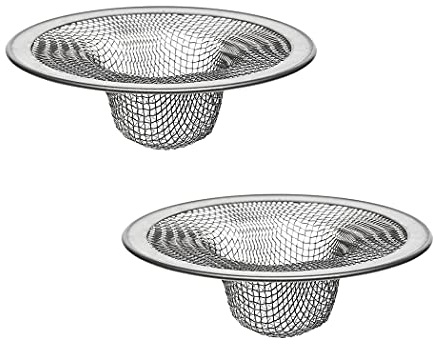 Danco Mesh Kitchen Sink Strainer 2-Pack, 4-1/2-Inch-2 Pack, Stainless Steel, 2 Count