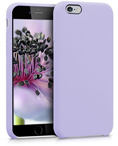 kwmobile Cover per Apple iPhone 6 / 6S Custodia - Back Case per Smartphone in Silicone TPU - Protezione Gommata - lavanda