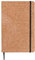 Uakeii Notizbuch A5 Kariert - Kork- Hardcover Einband zweifarbig, Dickes Papier naturfarben 80 Seiten, Tagebuch Schreibblock Notizblock Notizheft Business Journal