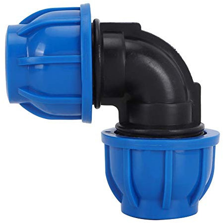 Mumusuki Raccordo per Tubo Flessibile a Gomito 4 Pezzi Raccordo per Tubo Acqua da 32 mm a 32 mm in plastica PE Accessori per raccordi per Tubi Acqua