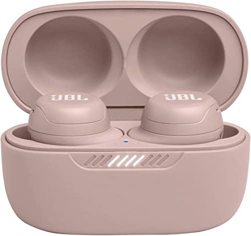 JBL Live Free NC+ TWS – Kabellose In-Ear-Kopfhörer mit Noise Cancelling in Rosa – Bis zu 21 Stunden Akkulaufzeit – Inkl. Ladebox