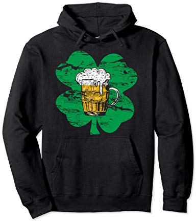 Chope à bière Shamrock - Fête amusante de la Saint-Patrick Sweat à Capuche