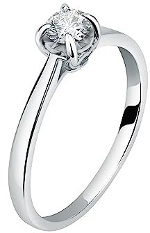 Live Diamond Damen Ring, aus Weißgold 375, Lab Grown Diamanten - LD030040
