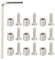 Deror Schraube Prop Kit Stützplatte Edelstahl M3 Abstandshalter Zubehör für Prusa mk3 3D-Drucker