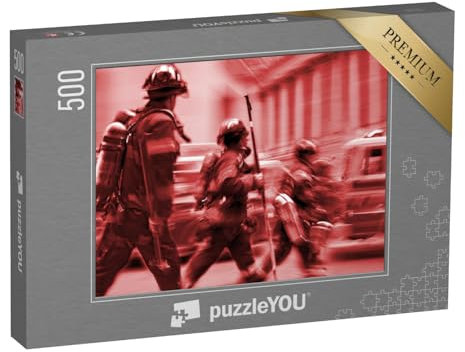 puzzleYOU: Puzzle 500 Teile „Feuerwehrmänner“ – aus der Puzzle-Kollektion Feuerwehr