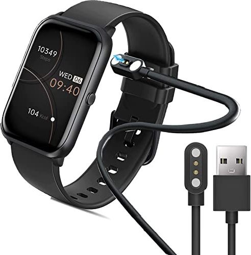 Compatible with MorePro H86 Smartwatch Charger, Magnetic USB Charging Cable Replacement Charger Compatible with MorePro H86 Fitness Tracker/FITVII H86 Fitness Tracker/MorePro HM08 (Black)