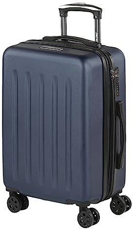 SKPAT - Maleta de Cabina 55x40x20 - Maletas De Viaje Cabina Rígidas Trolley con 4 Ruedas Dobles para Avion Ligera Equipaje De Mano Candado de Combinación. Compatible Ryanair, Azul