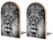 Portrait of Male Lion Serre-Livres en Bois Lot de 1 Paire de Serre-Livres de Table antidérapants Organisateur de Serre-Livres Supports de Serre-Livres