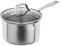 KUHN RIKON Allround Plus Stainless Steel Saucepan with Glass Lid (Including Drainer), 20 cm. Induction and Oven Safe. Designed in Switzerland