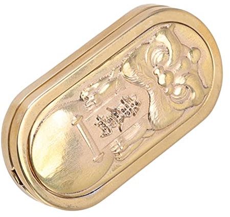 PPB Hand-Push-Slider, Magnetischer Fidget-Slider, Stressabbau, Klarer Klang, Kupfer, Starker Mechanischer Sinn, Angenehme Berührung, für Unterhaltung für über 14 Jahre (Löwe)