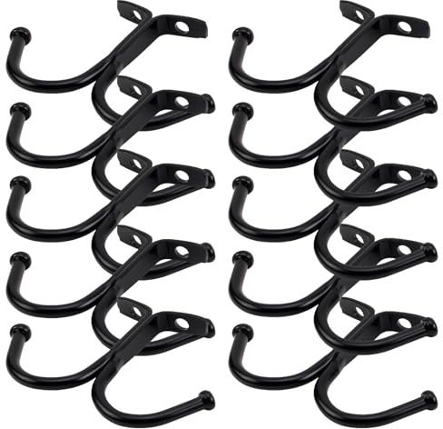 Eruceky 10 PCS Rack de Rangement Tasse en Métal, Crochet Sous Placard, Économisez plus d'espace pour placer des tasses, des ustensiles de cuisine, des petits objets, des vêtements, etc