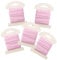 Logbuch-Verlag Baumwollbänder Rosa 5 Stück je 3 m x 1 cm Geschenkband Saumband aus Baumwolle zum Nähen Basteln Verzieren 15 m