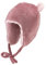 Sterntaler Inka Mütze in Cord Optik - Babymütze aus Stretchmaterial mit dekorativen Öhrchen - Mädchen Mütze mit angeschnittenen Ohrenklappen und Bindeband, gefüttert mit Teddyplüsch - mattrosa,37