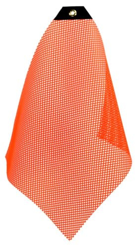 Oversize Warning Products - Single Corner Heavy Duty Grommet Warning Flag (18 x 18, Orange, 12-Pack)