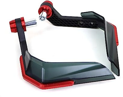 Mbros 7 Farben Motorrad Handschutz Roller Handschutz Schild Motorrad Motocross E-Bike Schutz Schützendes Winddichtes Universalzubehör Handprotektoren Motorrad Handschutz (Farbe : Rot)