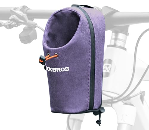 ROCKBROS Fahrrad Trinkflaschenhalter Lenkertasche Flaschentasche am Lenker Zubehör für E Scooters, Falträder, Mountainbikes, Rennräder in Lila