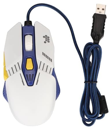 Annadue Kabelgebundene Gaming Maus, 7200 DPI, Verstellbare Ergonomische Computer USB Mäuse für Gamer, Programmierbare Tasten, RGB Hintergrundbeleuchtung, Gaming Maus für PC, Desktop,