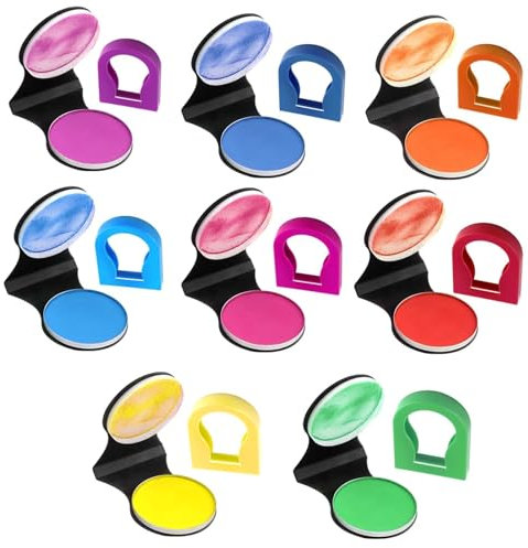 Set de 8 Tizas Pelo Niña Tinte de Pelo Lavable Polvo Lavable Para TeñIr El Cabello para Mechas Temporales y Maquillaje de Escena, Apto para Hombres y Mujeres, No Tóxico y Fácil de Aplicar