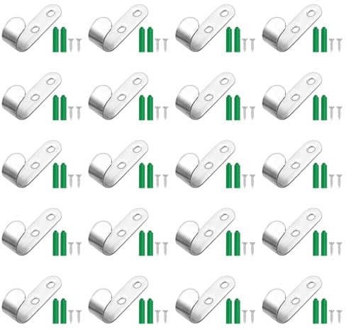 20 Piezas Ganchos para Lonas, Ganchos Tensores para Lona, 50 X 13 X 2,5 Mm, Ganchos De Fijación Robustos para Remolques, Accesorios De Remolque De Automóviles