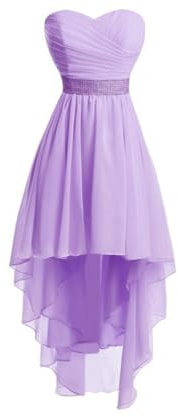 Generisch Vestido de gasa de tul para mujer, vestido de dama de honor de encaje de encaje, Color lila., 38