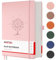 Smarpau Notizbuch A4, Hardcover Lined Journal mit 320 Seiten und 100gsm Premium-Papier, Tagebuch Leder, Der Collegeblock Notizblock Eignet Sich Zum Schreiben und Notieren, 21.5 x 28 cm-Rosa