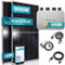 SUNNIVA® 900W Balkonkraftwerk 800W komplett Steckdose - Astro Energy 800W Wechselrichter - PV Solaranlage Komplettset - 2x 450W Solarmodule - inkl. 5m Kabel - Bluetooth WIFI