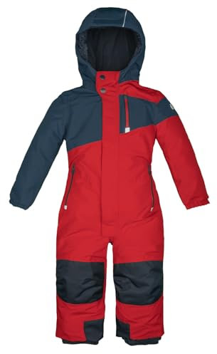 Killtec Kinder Skioverall 38469-408 wasserdicht 10.000 mm Wassersäule - dunkelrot/dunkelblau - Größe 104