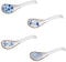4PCS Ceramic Soup Spoons, 6.3 Inch Chinese Porcelain Ramen Spoons for Pho Cereal Wonton Dumpling Miso, Set of 4