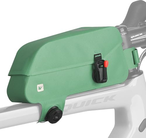 Rhinowalk Fahrrad Rahmentasche mit Magnetverschluss Wasserdicht Rohrtasche Fahrradtasche Fronttasche Oberrohrtaschen Lenkertasche Fahrradzubehör (Grün)
