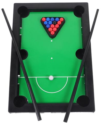 Gogogmee Billardspiel mit Heimgebrauch Büro oder Spielspielzeug Spiele Billardtisch Billard Tisch Snooker Dreiecksregal Queues Schreibtisch Harzkugeln Bar Brettspieltisch