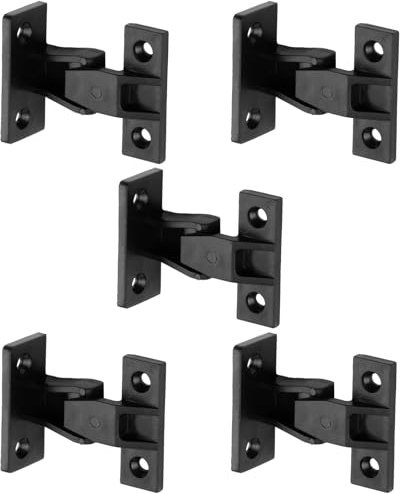 LANAFAY 5 Pairs Keku Push in Plinth Fasteners Fittings, ABS Press Fit Panel Clips for Kitchen Cabinets, Bath Panel Fixings Clips Quick Fitting Furniture Panel Board Connector for Wardrobe Bed Table