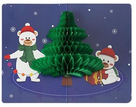 Weihnachtskarten | Niedliche Weihnachtsmann-Grußkarte – Weihnachtskarten für – Pop-Up Weihnachtskarten – Weihnachtskarten Pop-Up Weihnachtskarte für Familie, Weihnachtsfeiern, Büros