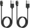 2 Pièces Chargeur pour Montre Connectée, 2 pins 2,84mm Câble de Chargement Universel Magnétique USB, Adaptateur de Charge Rapide Sécurisé Compatible avec 2 Broches de 2.84 mm de Montres, 60 cm