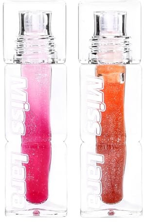 Farbwechselndes Lipgloss, hochglänzendes Orange und Rosa, Lippenöl, fülliges und feuchtigkeitsspendendes Lippenöl, nicht klebrig und hydratisierend, getöntes Plumper Serum für trockene Lippen, 05, 06