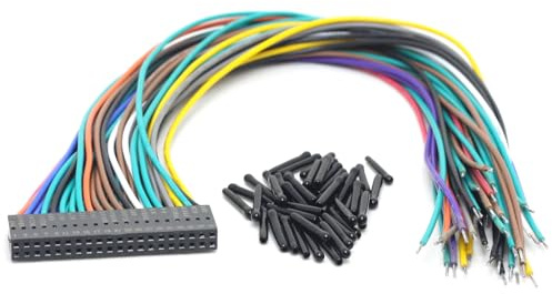 DSLRKIT 40-poliges GPIO-Verlängerungskabel-Set, farbcodierte verzinnte Lötstifte für Raspberry Pi (30 cm Länge)