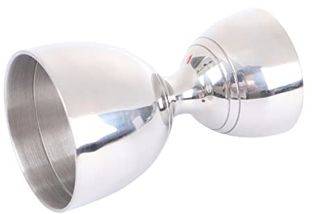 VALICLUD Edelstahl Messbecher Für Spirituosen Abmessbar Rostfrei Langlebig Multifunktional Für Bar Zuhause Familie Cocktail Trinkmaße Getränkemessen