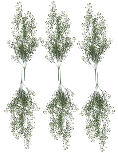 Leaf Artificial Hanging Plants Multipacks Fire Resistant UV Resistant, 6 X 75cm Trailing Pearls