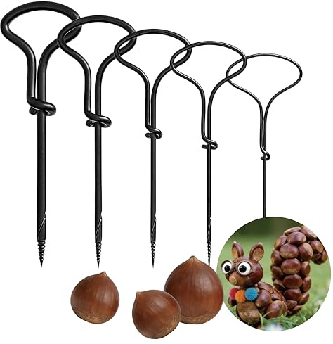 Ruvan Set di 5 virili manuali, set di punte per castagne, viticiglie da 1,5 – 5 mm, viti manuali, viticille per castagne, vitilli per gatti