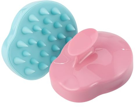LOPUNER Shampoo Bürste aus Silikon 2er Set zur schonenden Kopfreinigung und entspannenden Massage, geeignet für Männer und Frauen