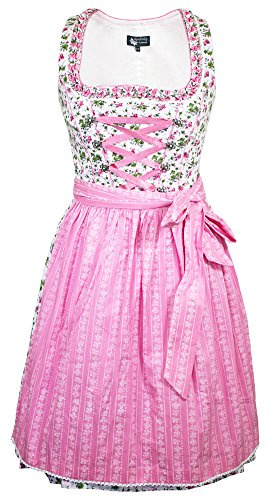 Maddox Dirndl Alpach - Olive Rosé 55 cm Gr. 38