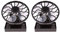 F Fityle 2er-Set Solar Ventilator mit Mini-Solarzelle und Zange Solar mini Lüfter Hand Ventilator