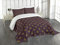 ABAKUHAUS Fleur De Lis Tagesdecke Set, Königliche Muster, Set mit Kissenbezügen Sommerdecke, für Doppelbetten 220 x 220 cm, Burgunder Erde gelb